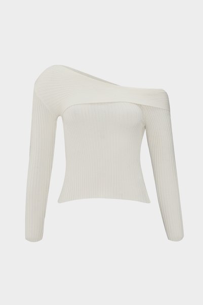 Thessaloniki Knitted Collar Detailed Slim Fit Women's Short Knitwear Sweater