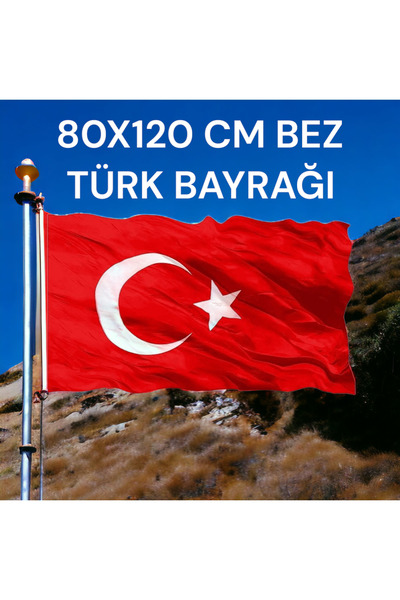 80X120 cm Cloth Turkish Flag **Quality Fabric Material**