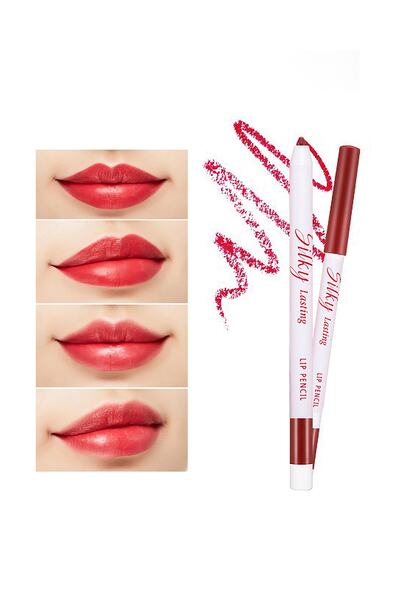Молив за усни со свиленкаста текстура Silky Lasting Lip Pencil (RD03/Melting Kiss)