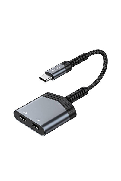RDS-A20 Type-C PD60W 2во1 адаптер за полнење и аудио
