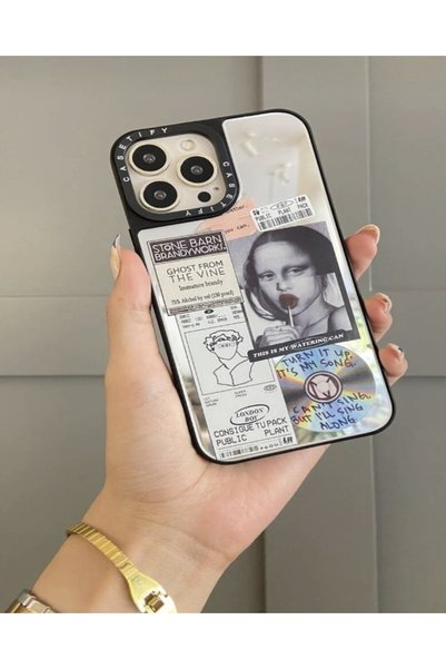 iPhone 15 Pro Max Compatible Mirrored Mona Lisa Case