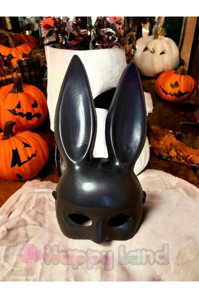Halloween црна луксузна маска за возрасни зајаче Halloween маска Halloween маска