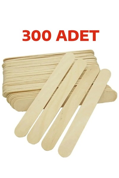 Südor 300 Pcs Abeslang Wide Tongue Bar Wood Large Ice Cream Tongue Pressing Waxing Bar