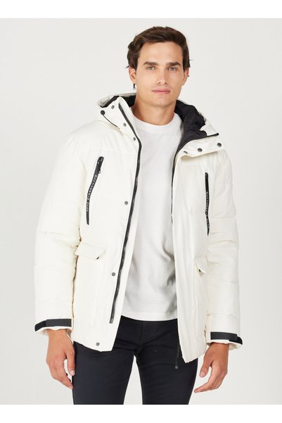 Black Men's Coat W232217001 Puffer Jacket