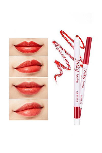 Молив за усни со свиленкаста текстура Silky Lasting Lip Pencil (RD04/Apple Burnt)