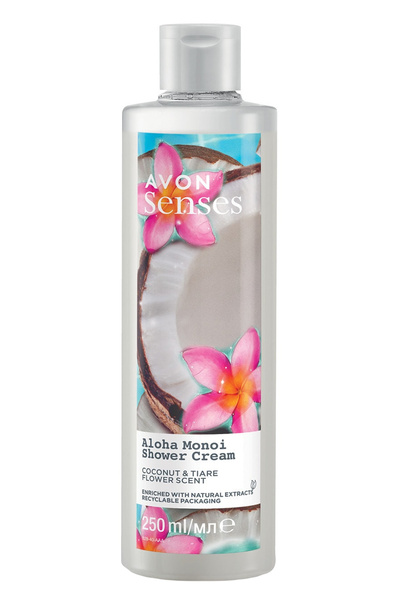 Senses Aloha Monoi Tiare Flower and Coconut Scented Cream Shower Gel 250 Ml