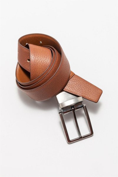 Tan Leather Men's Belt