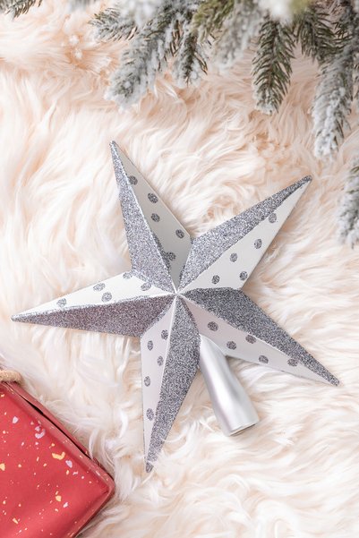 New Year Christmas Star Tree Headpiece Silver