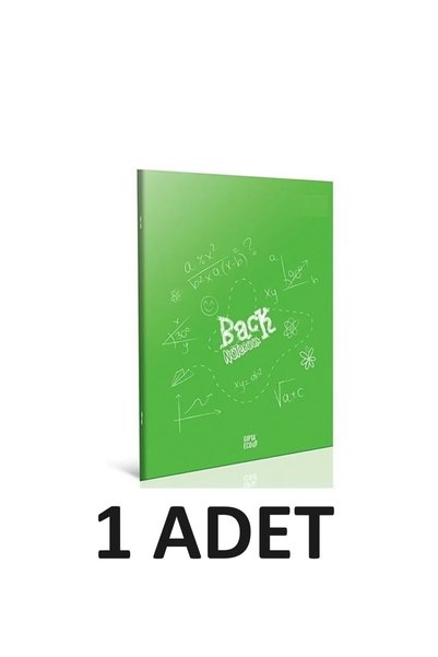 Gıpta Back Saddle Stitching Plastic Cover Notebook A4 40 Sheets Checkered