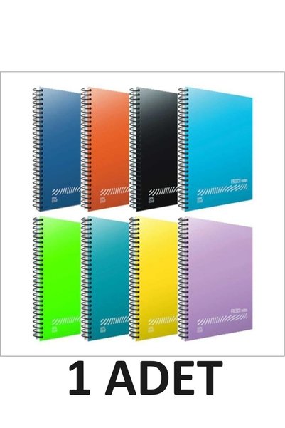 Gıpta Fresco Spiral Plastic Cover A4 Notebook 120 Sheets Checkered 1 Piece