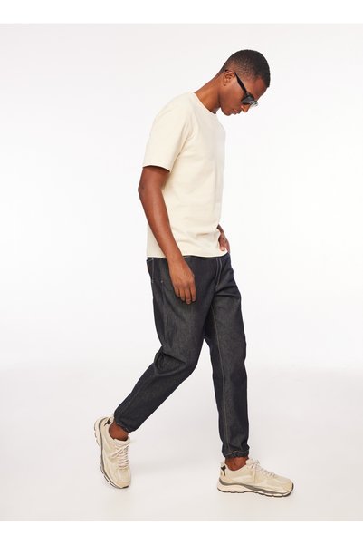 Elastic Waist Jogger Men's Denim Trousers 6RZJ76 1500 INDIGO DENIM