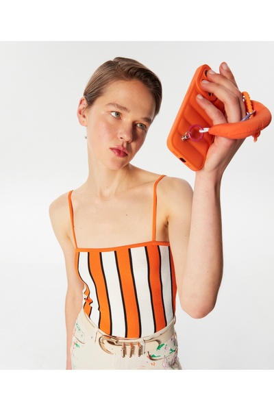 Striped Knitwear with Adjustable Straps