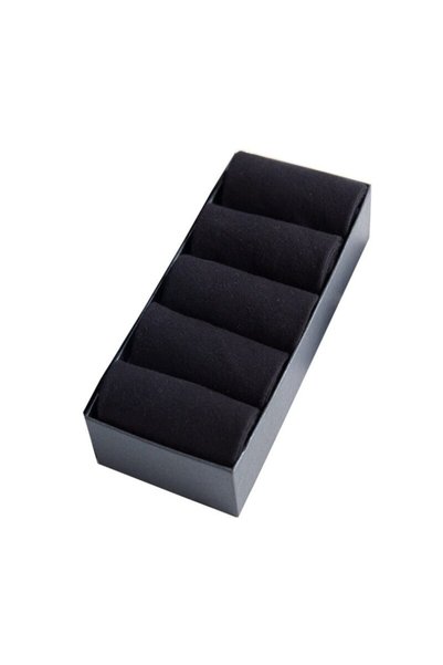 Unisex Black Premium Bamboo Socks 5 Pack (Feel Cool)
