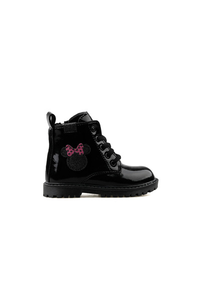 Cold-Proof Girls' Boots with Zipper Detail on the Side and Lace-up Winter Boots