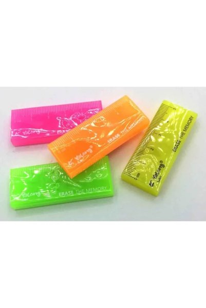 5 cm Munis Ruler Eraser 4 Pieces
