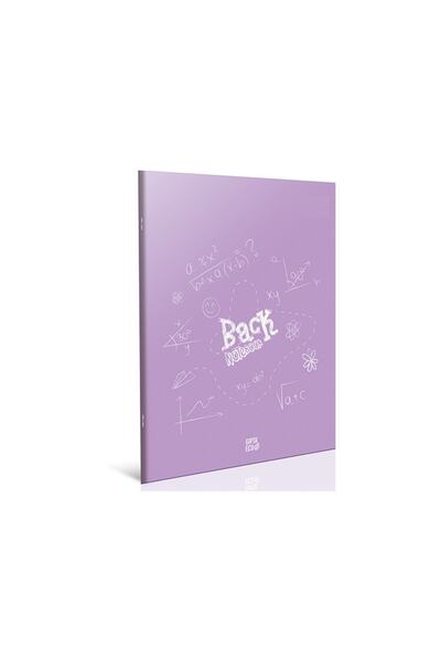Purple Lined Back A5 80 Sheets Wire Stitched Plastic Cover Notebook 4994