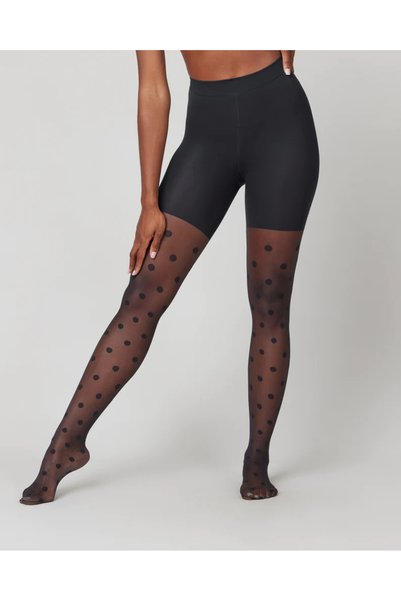 Sorano Model Bubble Pattern Tightening Pantyhose Black Color