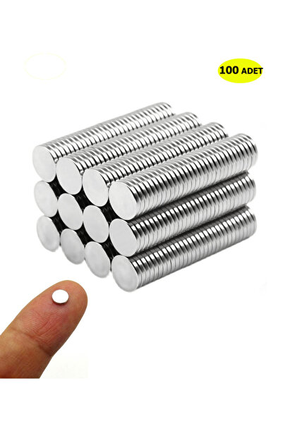 100 парчиња, тркалезен неодимиумски магнет, 5x1 Mm, мини неодимиум, магнет