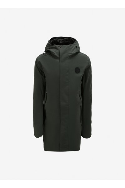 Khaki Men's Hooded Parka E-BY-07
