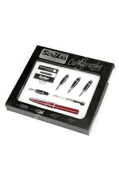 Calligraphy Set Claret Red 33