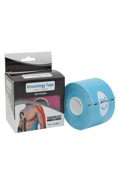 Kinesio Band спортска лента 5 M x 5 Cm висок квалитет сина боја