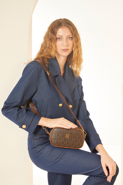 Coffee Women's Shoulder Bag 05PO24Y1764