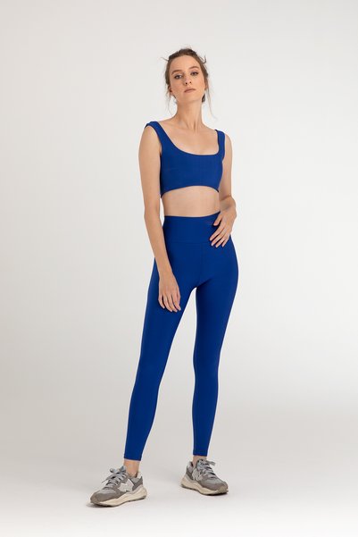 High Waist Extra Supportive Sports Leggings Cobalt Blue
