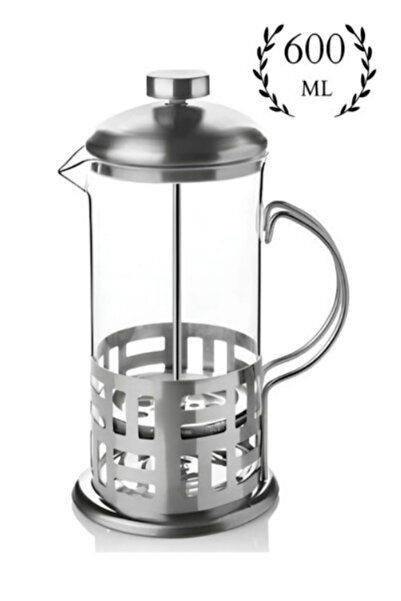 ФРЕНЧ ПРЕС СО МЕТАЛНА РАЧКА 600ML