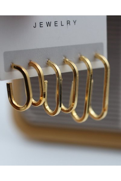 Women's Gold 6-Piece Earring Set