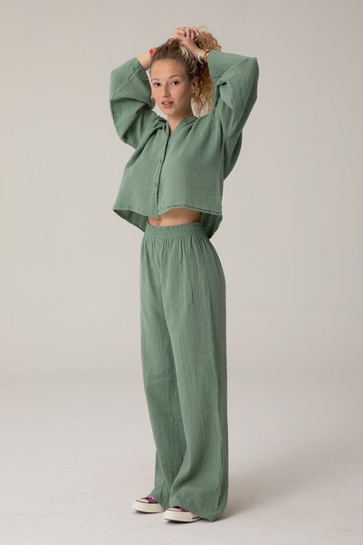 Muslin Trousers Green
