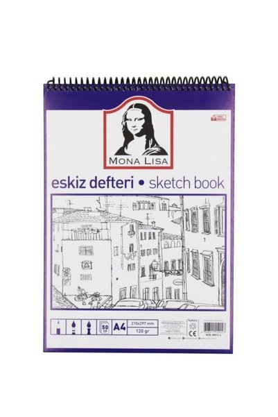 Mona Lisa Sketchbook Ring Binder A4 120 Gr 50 Yp Mn13 4 / Mona Lisa