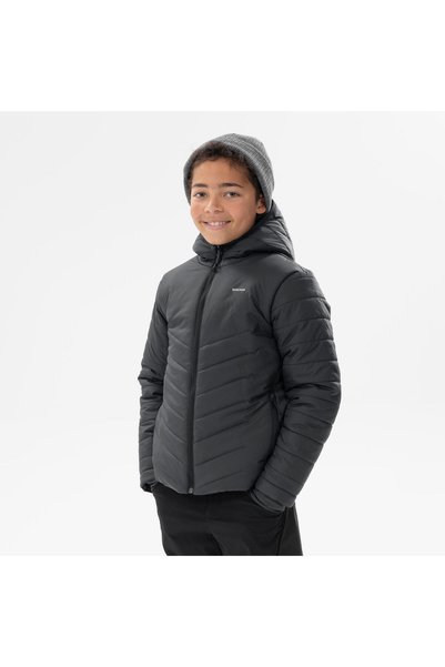 Children's Outdoor Hybrid Puffer Jacket - 7/15 Years - Black