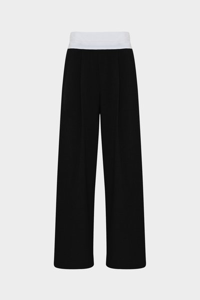 High Waist Corsage Detailed Palazzo Women's Trousers