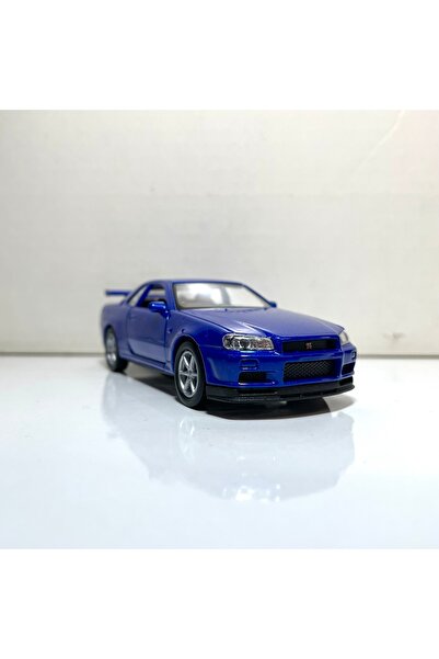Nissan Skyline GTR R34 1/36 скала Welly метална модел кола играчка