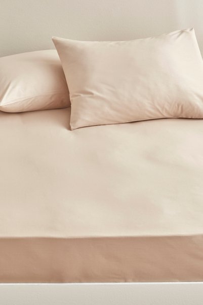 Flat double bed sheet earth 240x260 cm