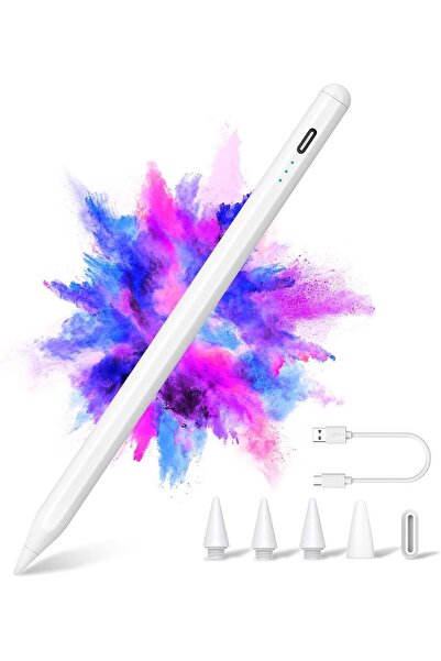Специјално пенкало за цртање и пишување на допир, компатибилно со Ipad 10.9 10-та генерација, со отфрлање на дланка (3 резервни врвови)