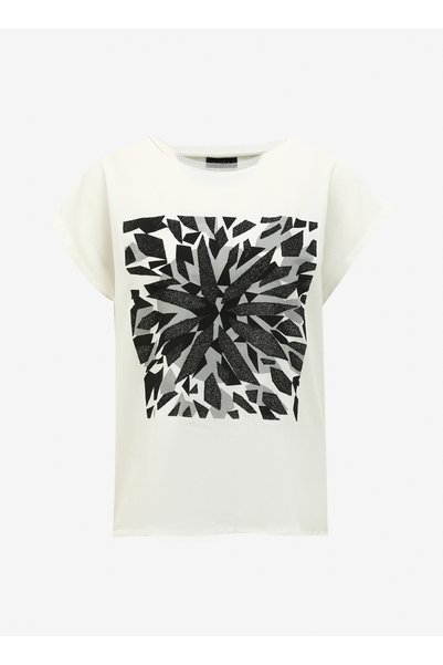Off-White Women's Crew Neck Blouse Fc4Sl-Blz0654