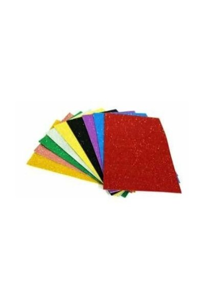 Ticon 10 Pieces 50X70Cm Adhesive Glitter Eva