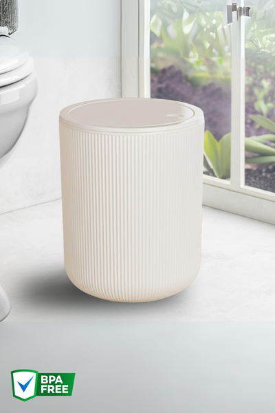 4.5 L Round Trash Can, Bathroom, Kitchen Trash Bin