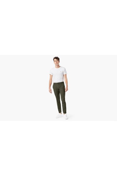 Smart 360 Flex Dark Green Ultimate Skinny Fit Chino Pants