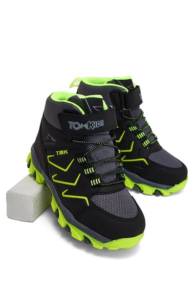 Children's Unisex Smoked Yellow Comfortable Fit Colorful Sole Boots