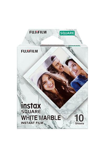 Instax Square Whitemarble 10 парчиња квадратен специјален филм