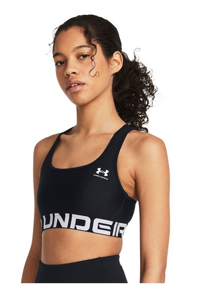 Black Sports Bra 1383544-001 Ua Hg Authentics Mid Br