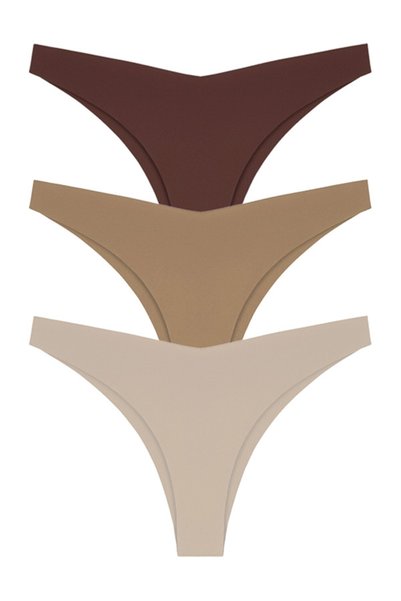 Laser Cut Women's Brazilian Panties 3 Pack-2