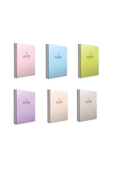 Pastoral Spiral PP Cover Notebook (a4) 72 Sheets (Ruled)