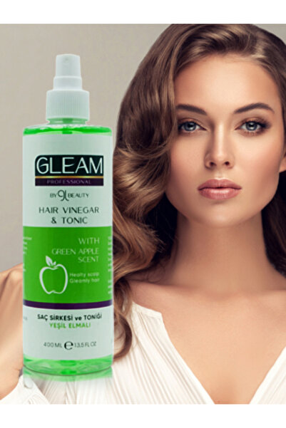 Gleam Professional оцет за коса од зелено јаболко и тоник за коса 400 Ml