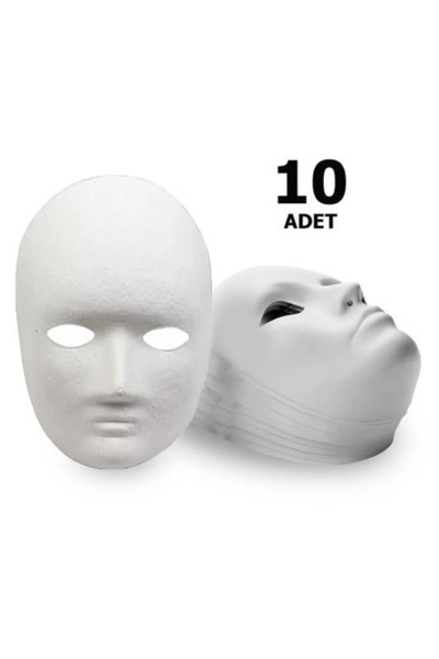 10 Pieces, Cardboard Mask, Paintable Educational Mask Painting, Activity and Hobby Mask