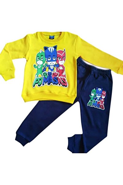 pijamaskeliler 100% памучен сезонски машки пижама сет жолта боја