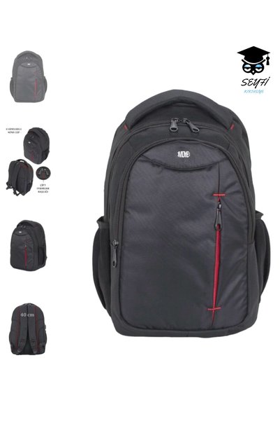 HIGH QUALITY BACKPACK WATERPROOF DENIL FABRIC LAPTOP COMPARTMENT WITH PROTECTIVE PAD 47X32X16,5 CM