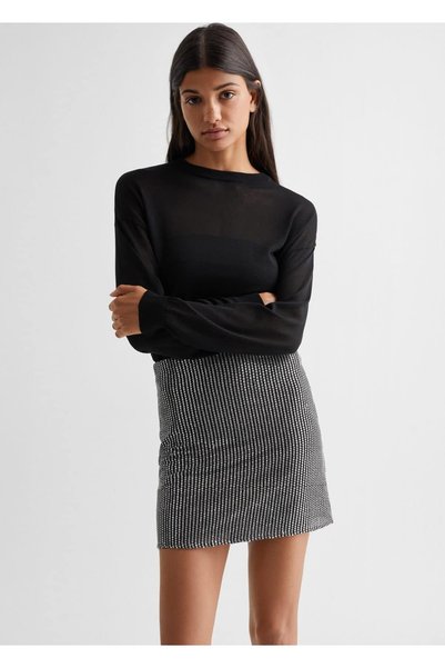 Shiny Sequined Skirt